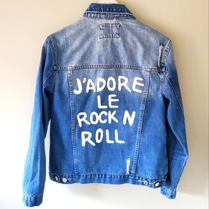 Forever 21 S Y2K 90s Indie Sleeze Grunge Punk Streetwear Distressed Jean Jacket